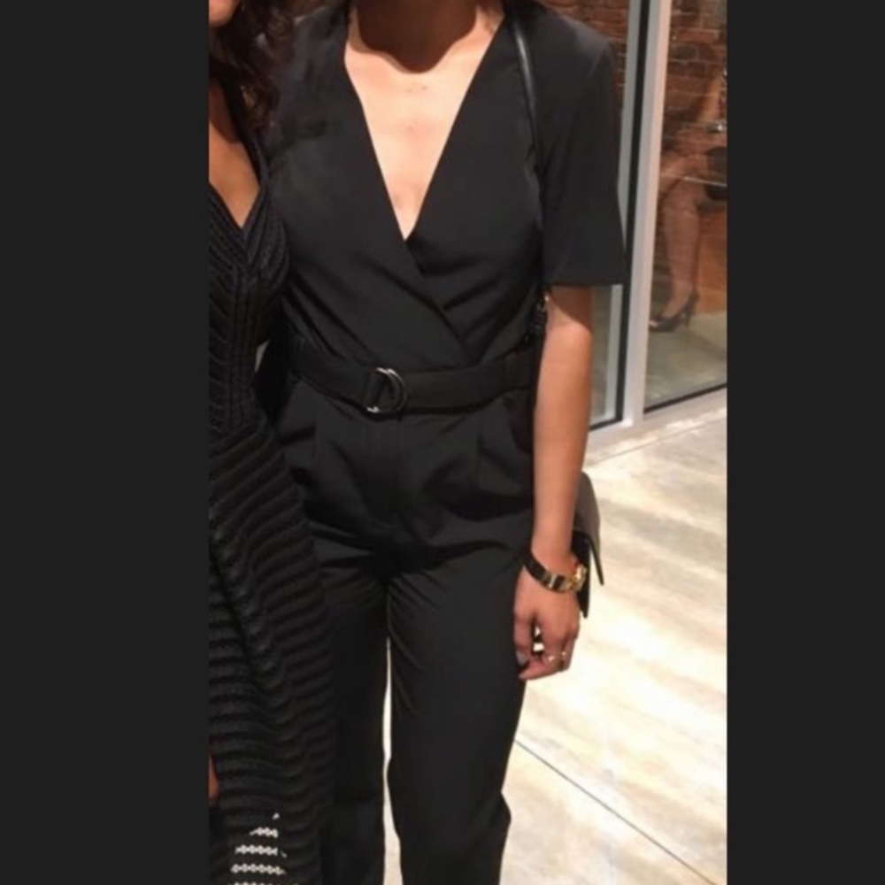Topshop Black Jumpsuit
